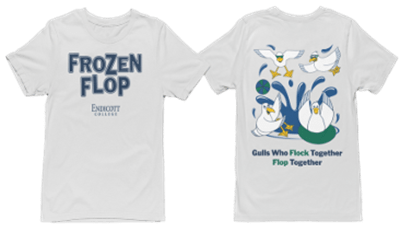 An example of a shirt that stacks the logo cleanly beneath the artwork