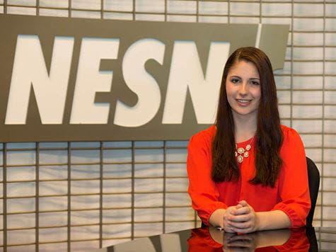 student at NESN internship