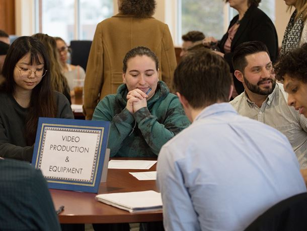 Endicott College communications alumni panel