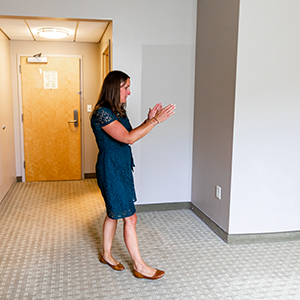 Assistant Director of Housing Operations Corie Quill