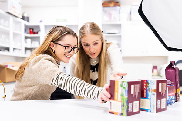 Emma Sibson at Stop & Shop for her senior internship