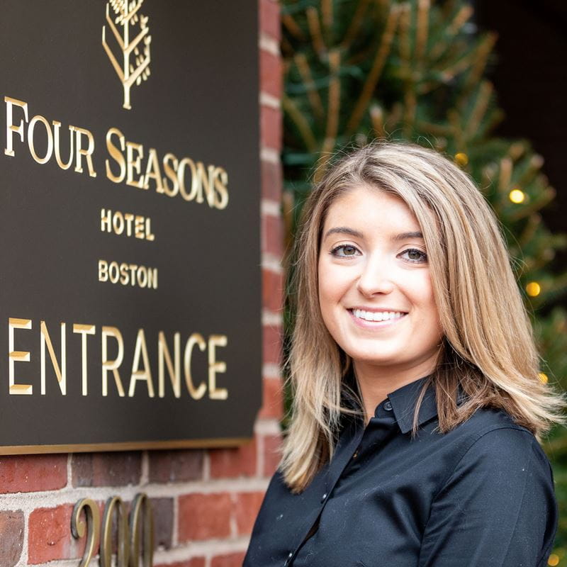 Endicott College student Julia McIntyre Four Seasons internship