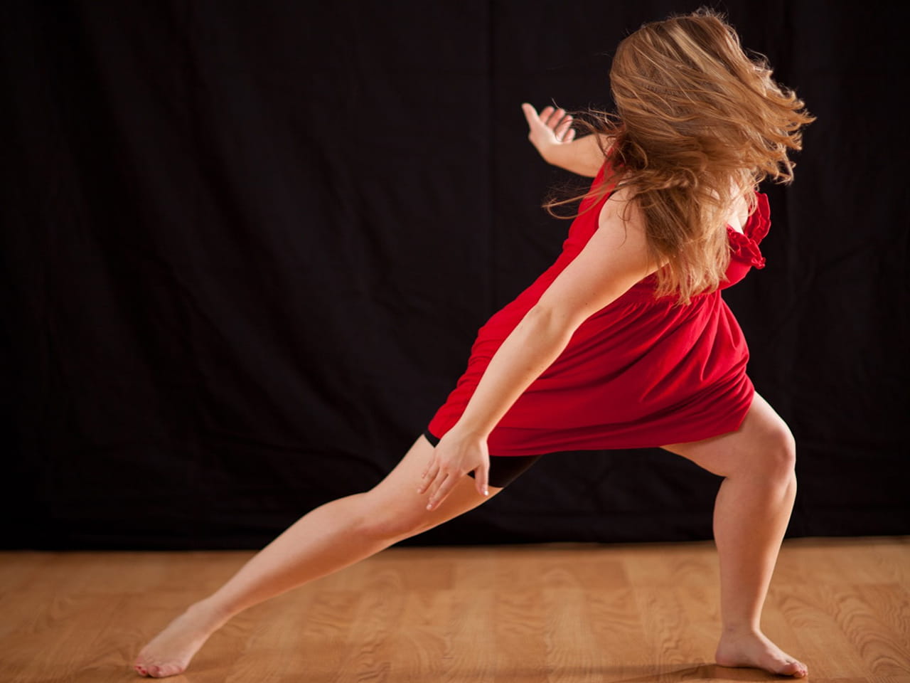 Contemporary dance class