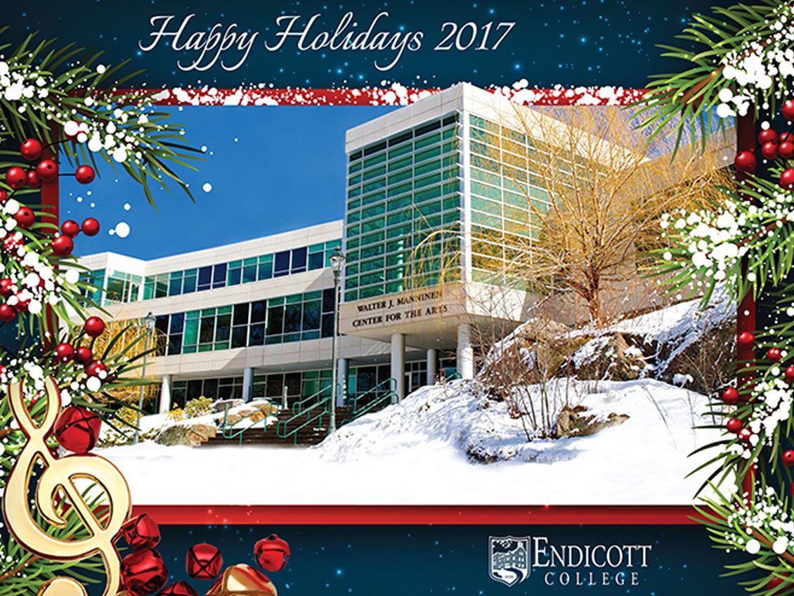 photo of arts center with snow