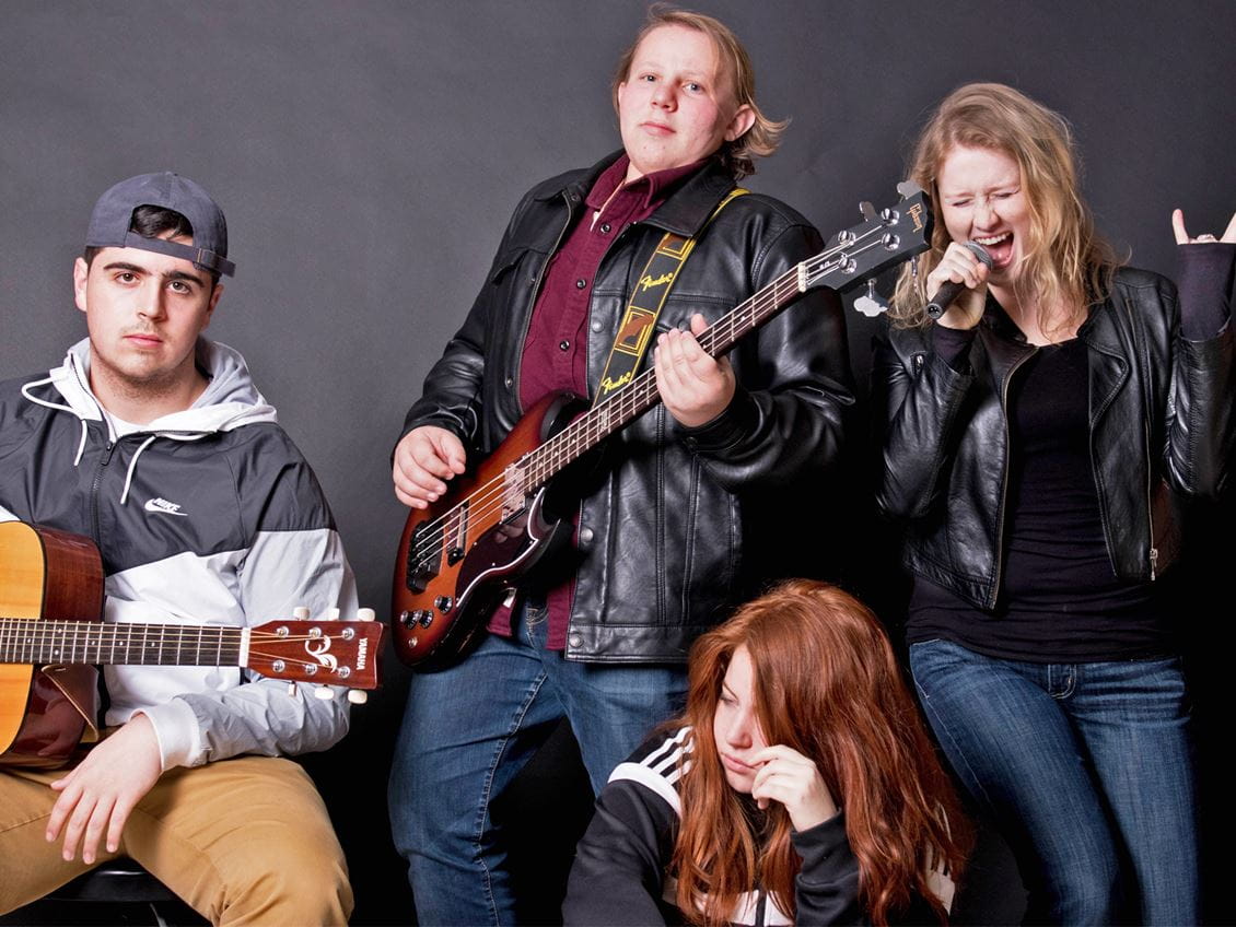 Group photo of the Modern Band Project