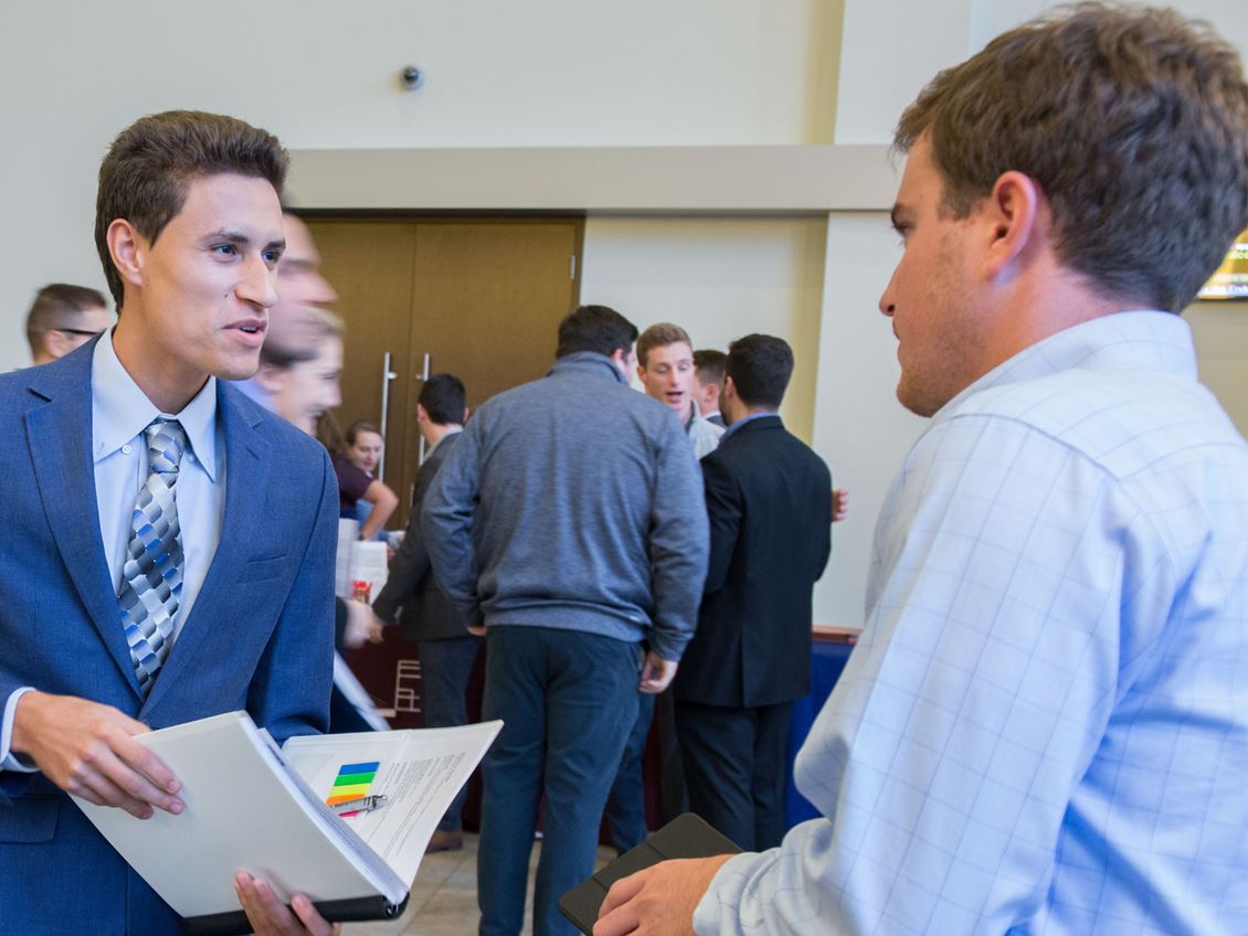 Networking event on campus