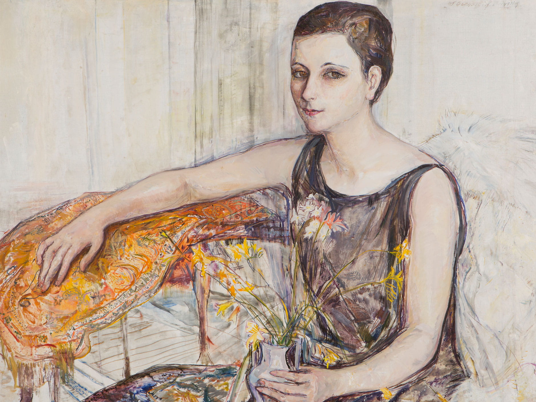 Painting by Theresa Bernstein, Rena Leiberman, Oil on canvas