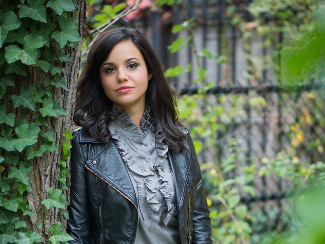 Portrait of jazz singer Stephanie Scarcella