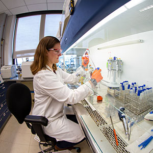 Kaitlyn Nadeau at her summer internship with the CCDC