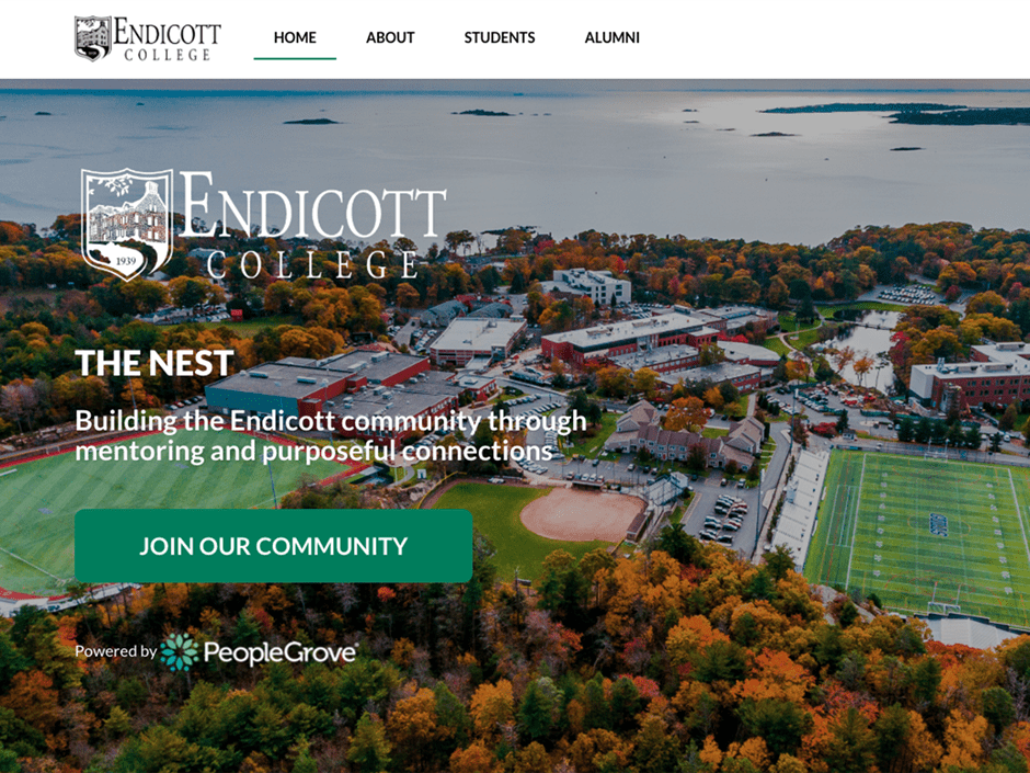 The Nest, a new platform will expand mentoring options at Endicott College.