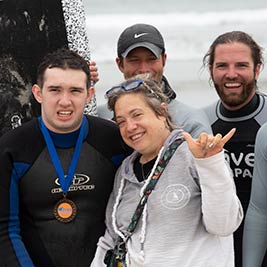 Students at Waves of Impact community service Enidcott College inset