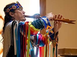 Veterans Day presenter flute