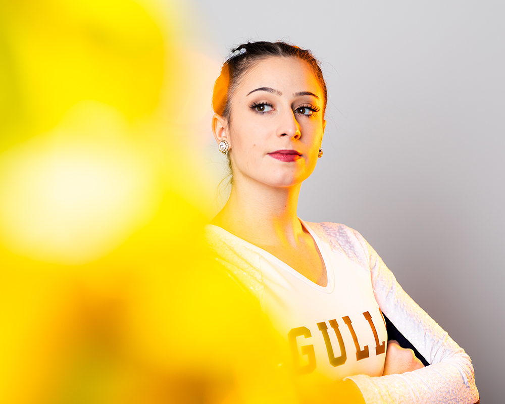 Endicott Cheering girl arms crossed