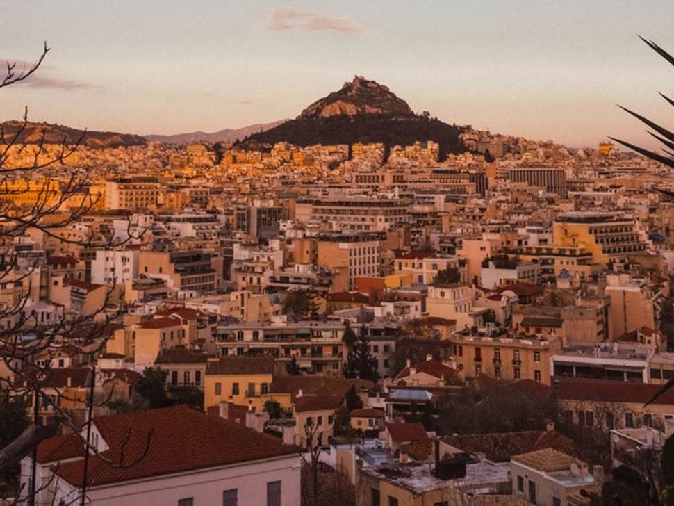 Study Abroad student image city with mountian