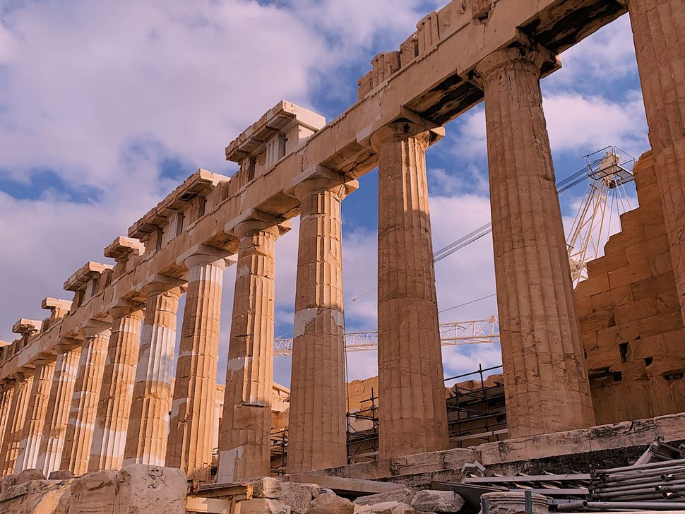 Study Abroad student image pillars