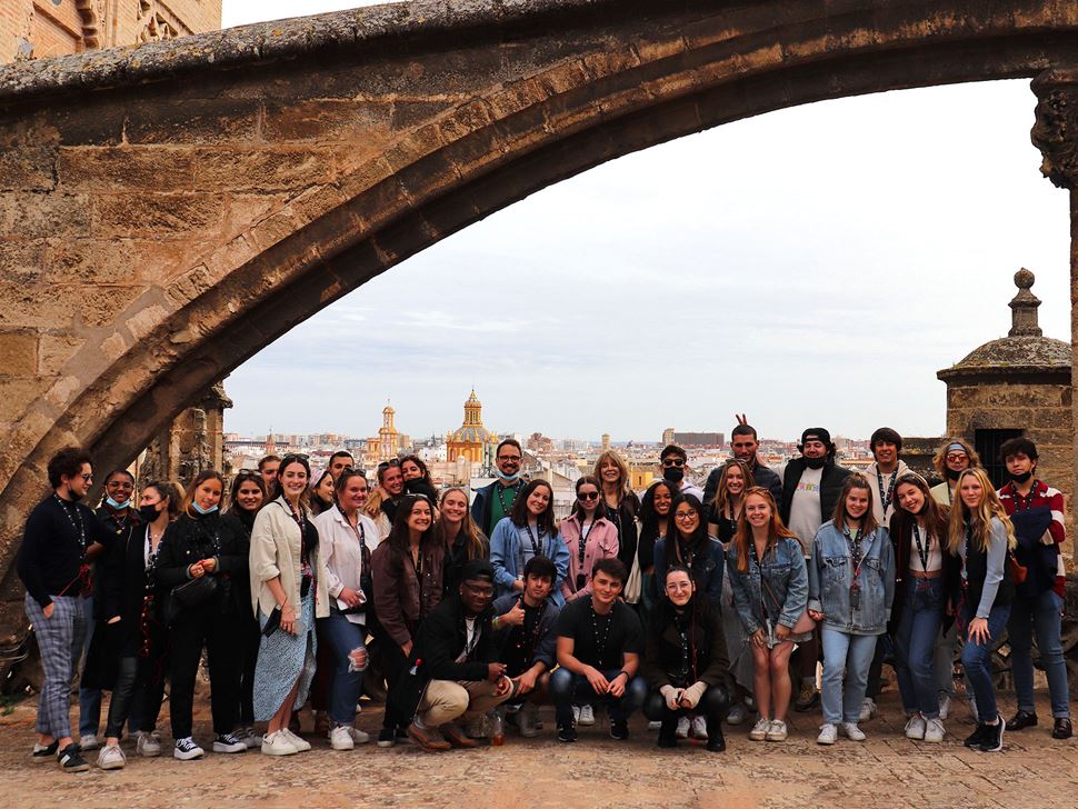 Battiata on a group trip to Seville, Spain. 