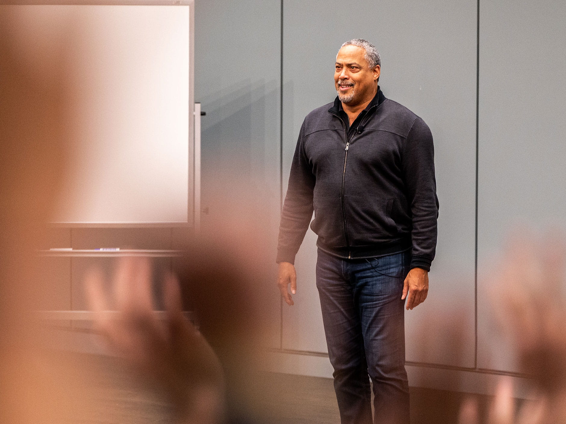 Don McPherson speaks at Endicott College