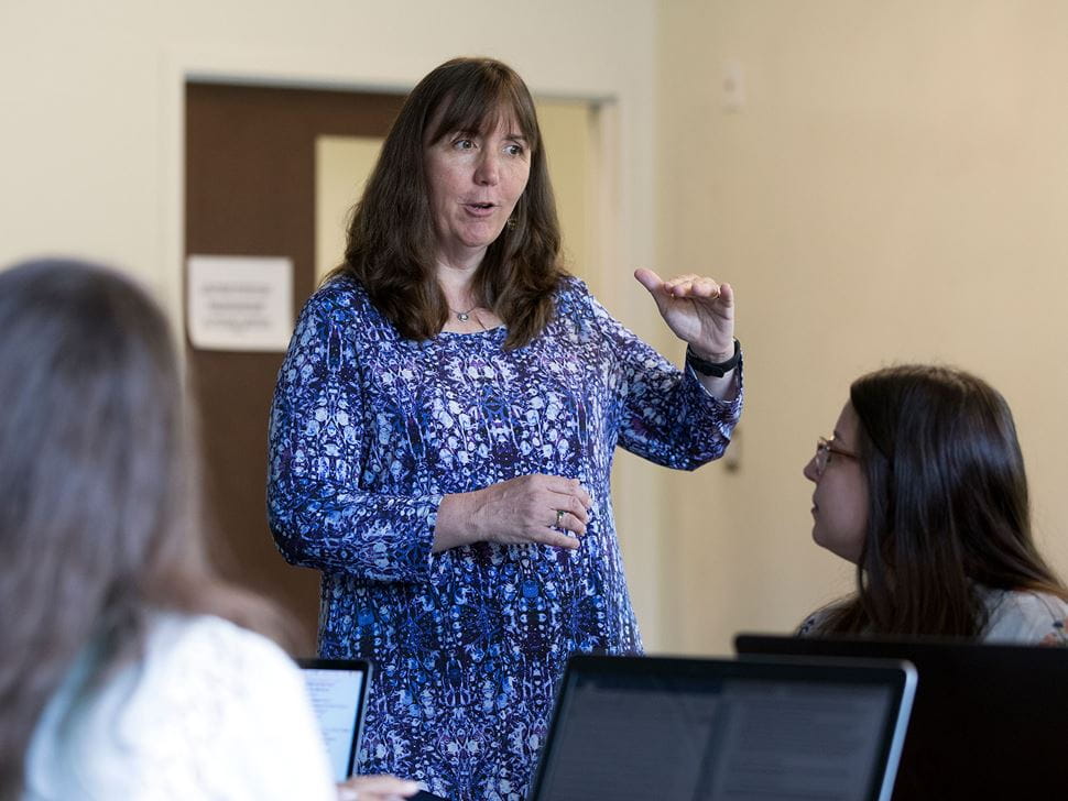 Mary Jane Weiss, Dean of the Institute for Applied Behavioral Science 