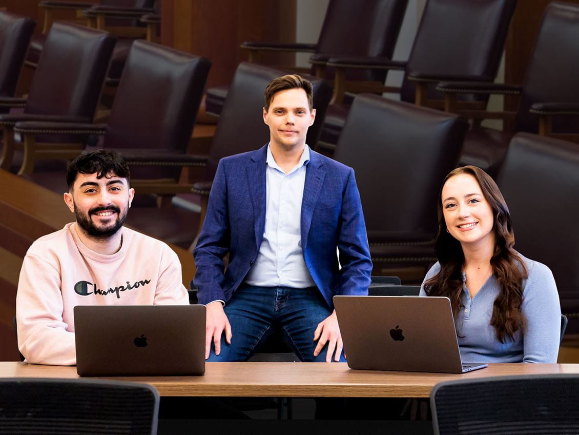 Students in Ethan Boldt’s criminal justice classes are examining the U.S. court system in a highly unconventional way—by studying the Michael Peterson murder case and binge-watching all 13 episodes of the Netflix series The Staircase. (Popcorn is recommended, but not required.)