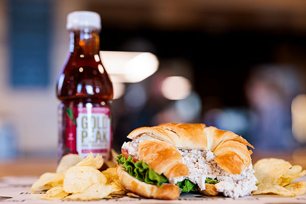 Chicken salad croissant