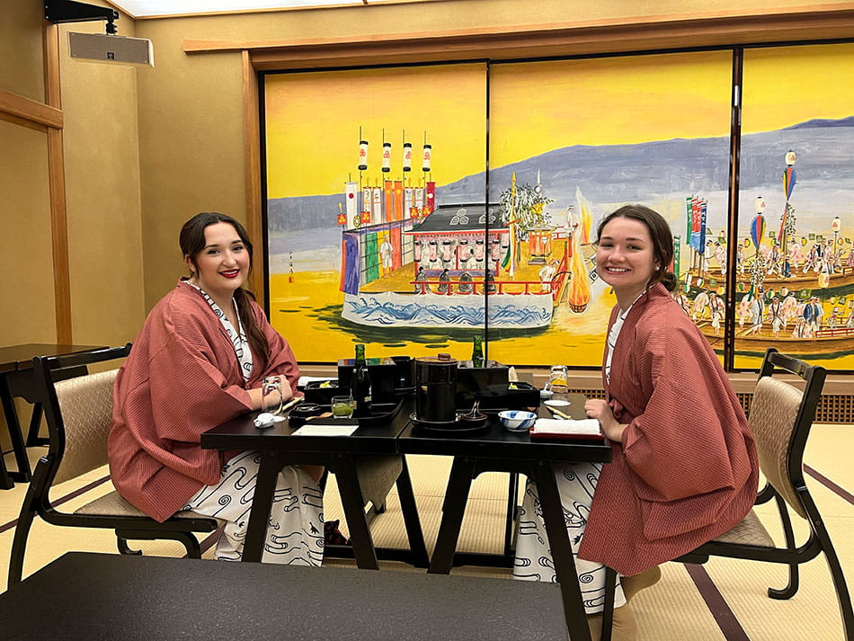 Kelly and Olivia in Japan