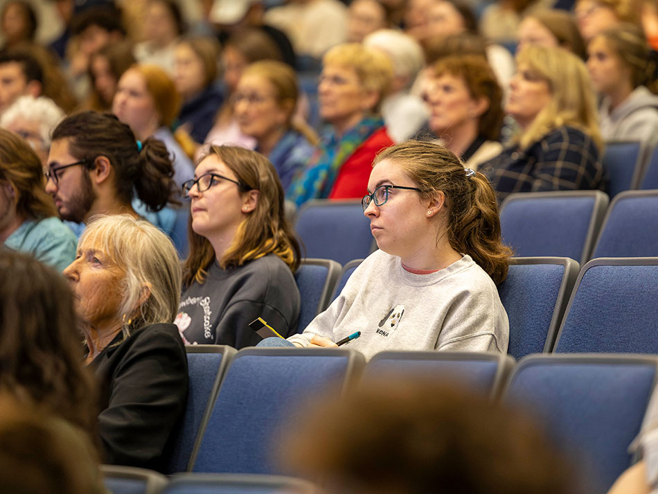 Students in Cleary Lecture Hall