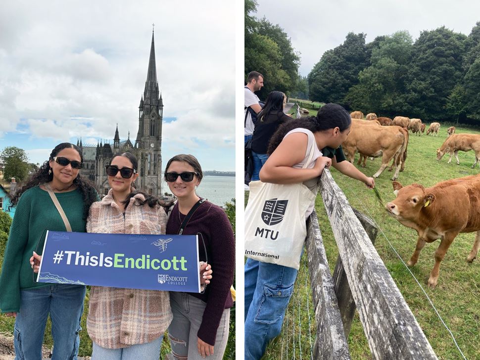 Vera Campaz ’26 and other Endicott students