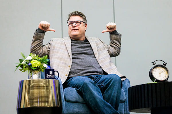 Sean Astin at Endicott's Presidential Speaker Series event