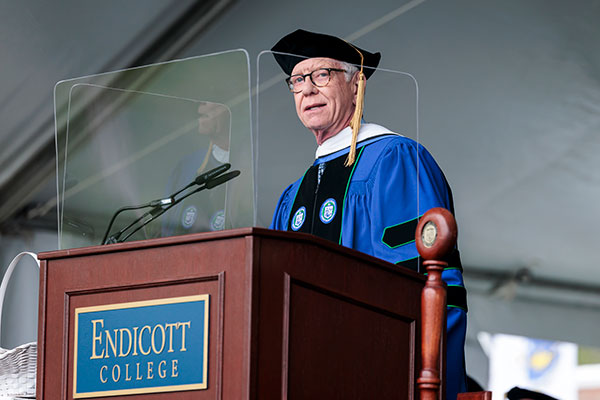 Endicott College’s 85th Commencement celebrated the Class of 2025 with messages of resilience, purpose, and everyday heroism—from campus leaders to keynote speaker Ambassador “Sully” Sullenberger.