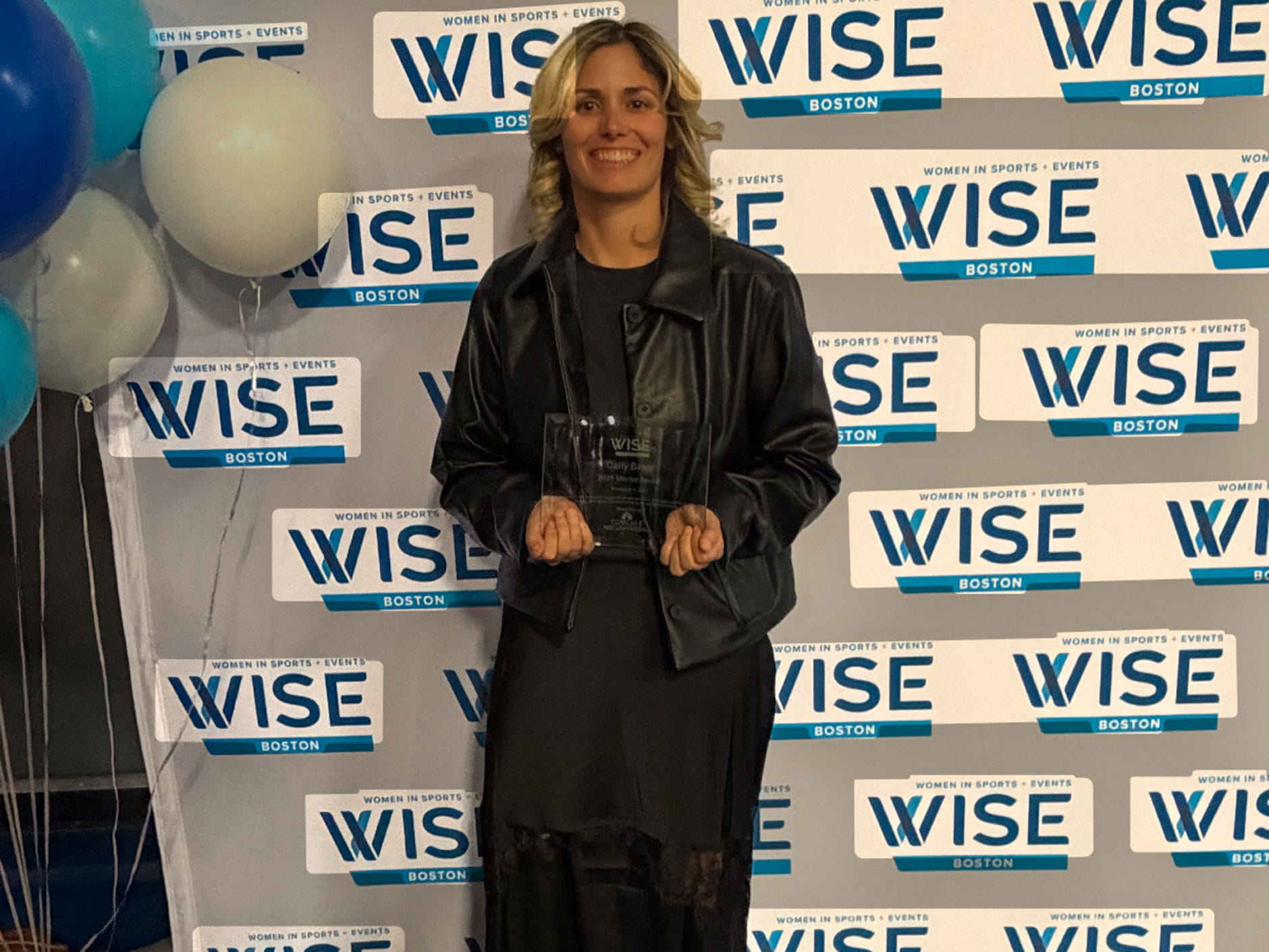 Endicott College Assistant Director of Sport Leadership and Women’s Rugby Head Coach Carly Baker has been honored with the 2025 Wise Women of Boston Inspiration Award for Mentorship, recognizing her powerful impact on the next generation of women leaders in sport.