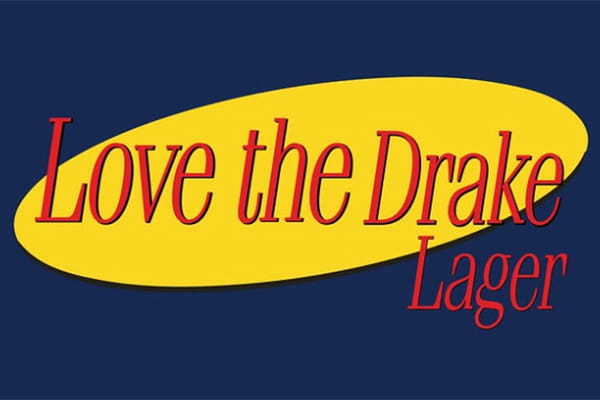 Love the Drake Lager logo
