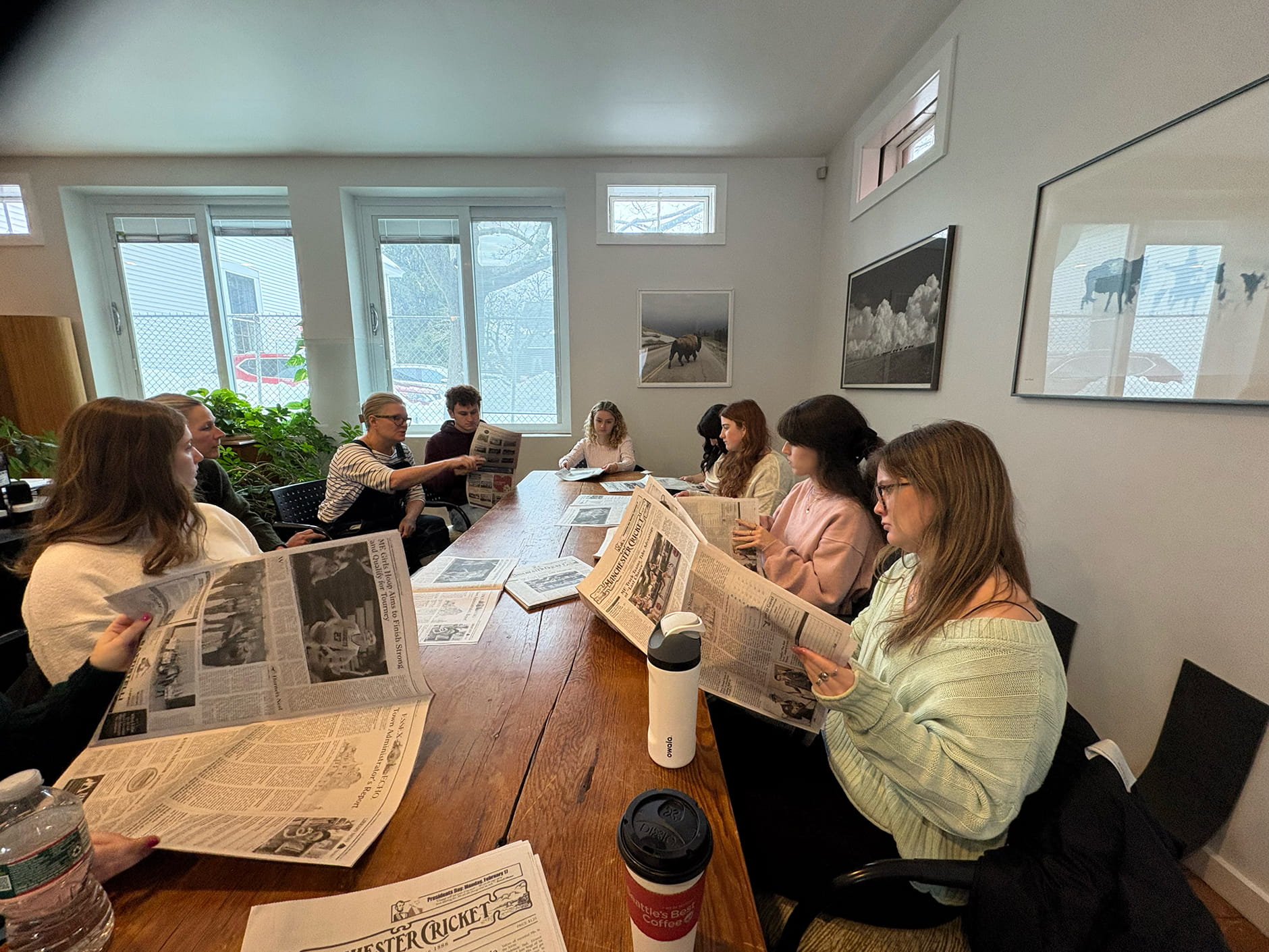 Endicott College student journalists Jewel Farrin ’25 and Olivia Cafarelli Manzi ’25, alongside faculty mentor Lara Salahi, received a New England Newspaper & Press Association award for their investigative series on Great Marsh restoration efforts.