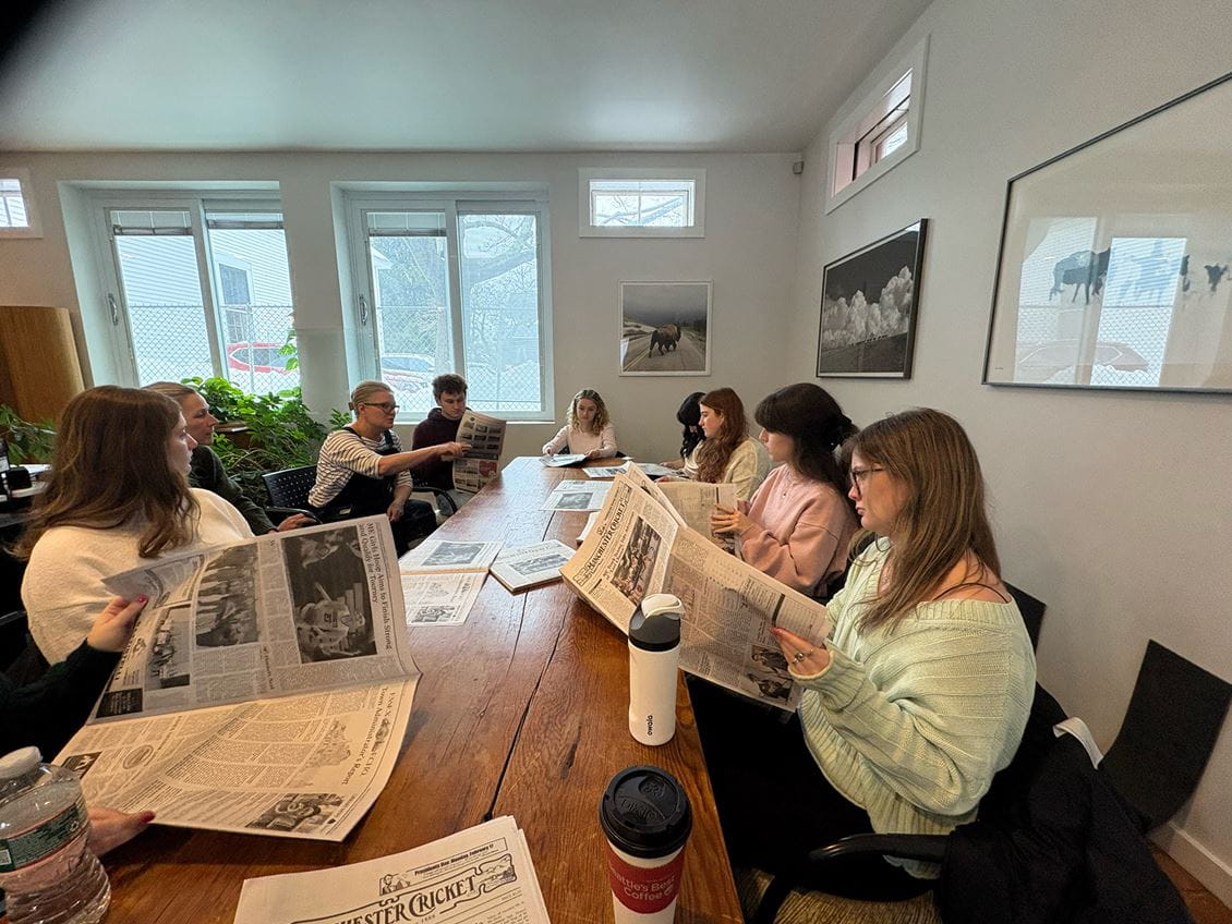 Endicott College student journalists Jewel Farrin ’25 and Olivia Cafarelli Manzi ’25, alongside faculty mentor Lara Salahi, received a New England Newspaper & Press Association award for their investigative series on Great Marsh restoration efforts.