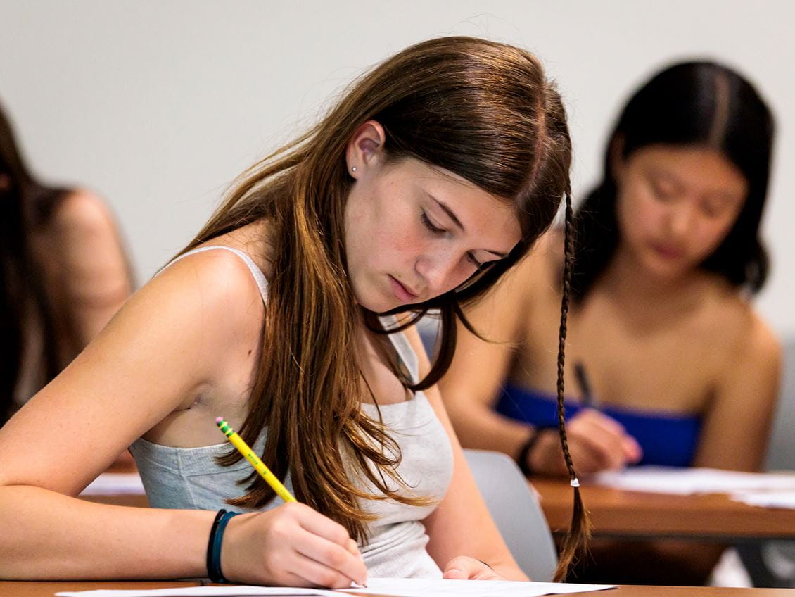 A teenage writer at the Young Writers Workshop