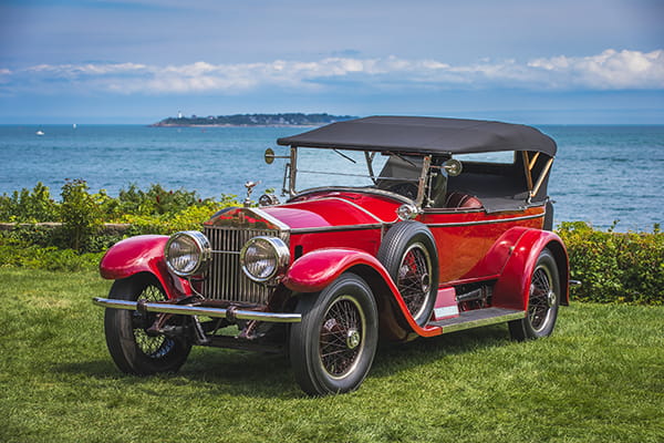 A classic car at Endicott College's Annual Misselwood Concours d’Elegance at Misselwood