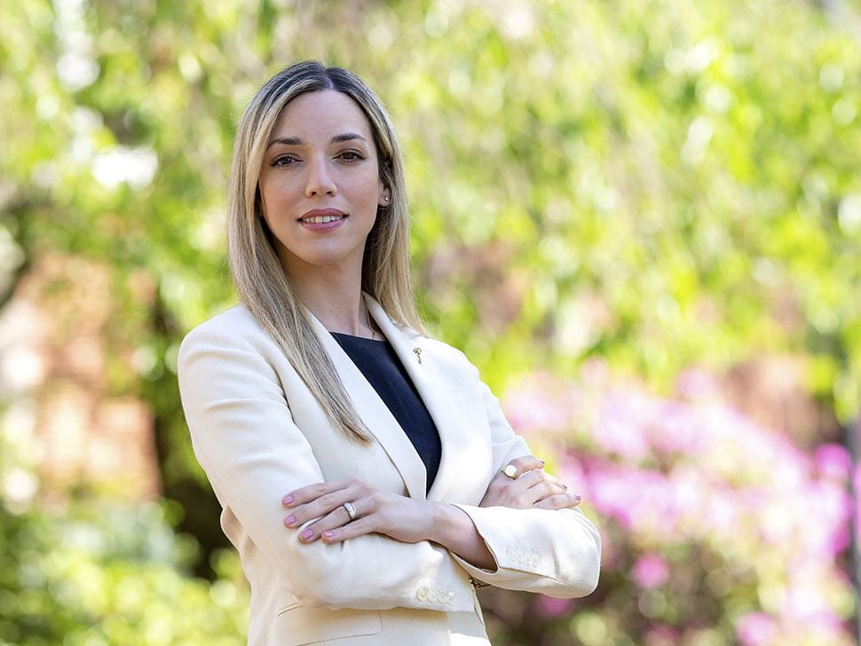 Bianca Robinson, Endicott MBA graduate; photo by Terry Slater.