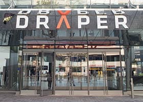 Exterior shot of Draper