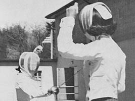 Yearbook Image black and white fencing