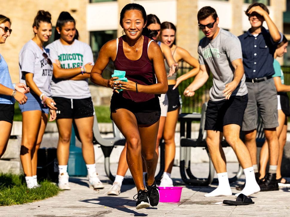 girl running