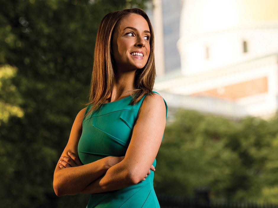 Ellen Fleming '14 and her Emmy