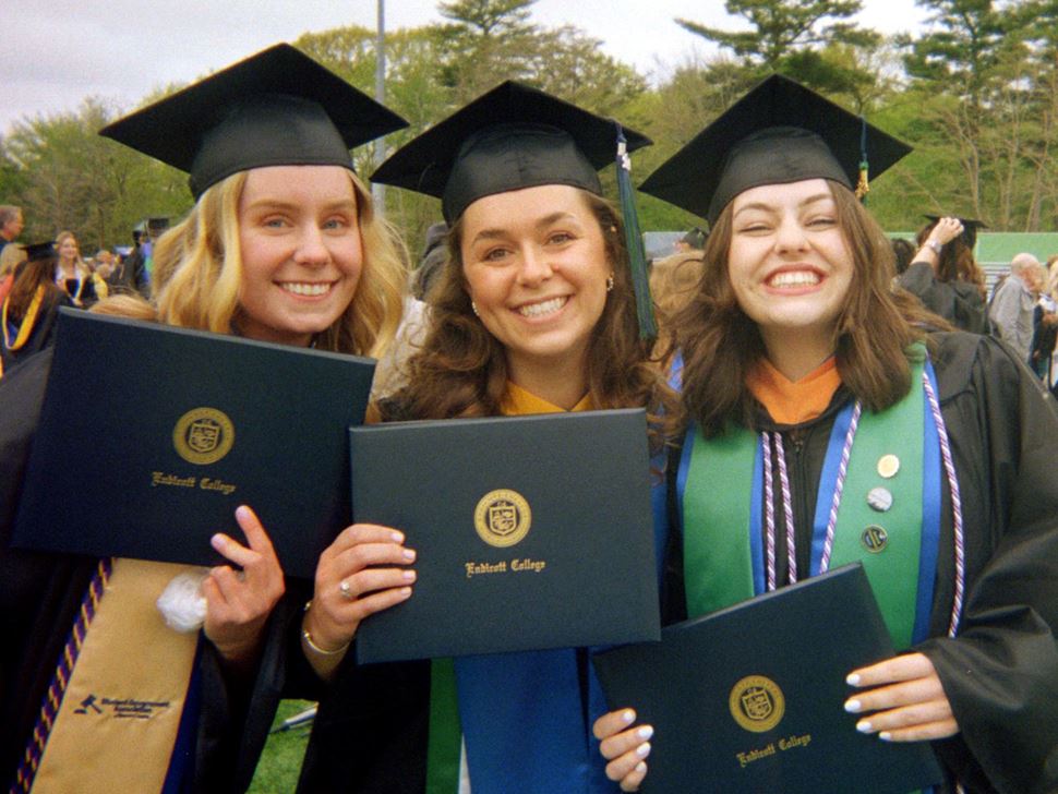 Students at graduation