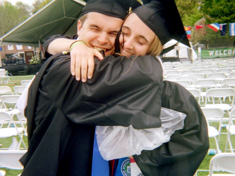 Students at graduation