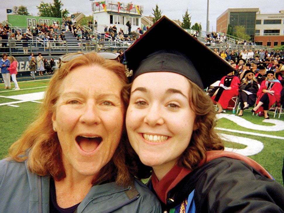 Students at graduation