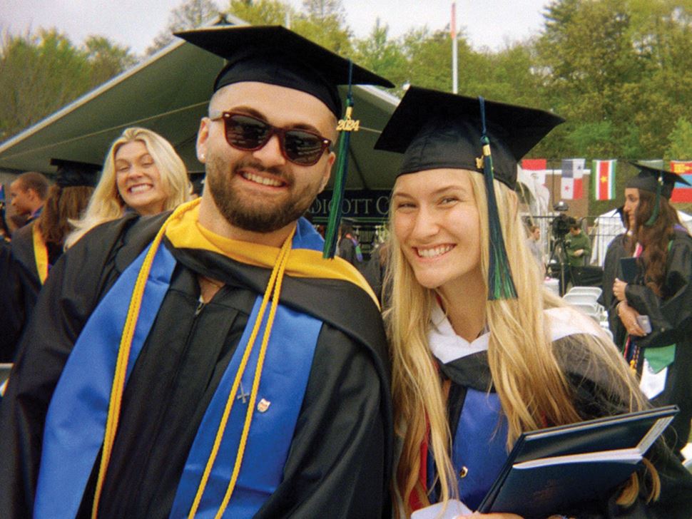 Students at graduation