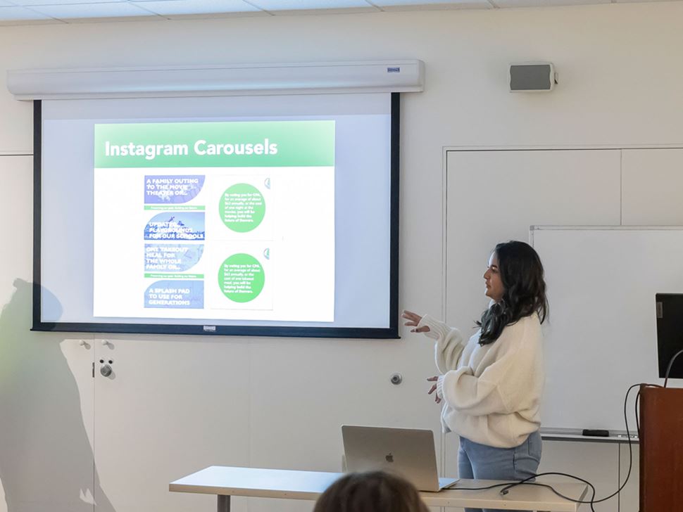 In Juan Carlos Morales’ Junior Graphic Design Studio course at Endicott College, students don’t just design, but work with local nonprofits on real-world campaigns. 