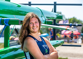 Endicott crew member Addie Fullaway