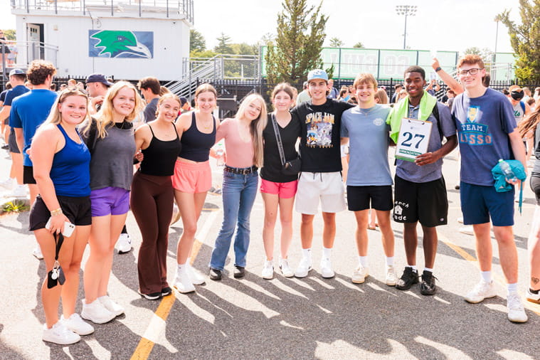First-year students on Move-In Day 2024