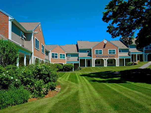 a view of the williston residence hall housing