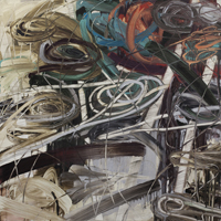 Natalie Alper Acrylic and Pencil on Canvas