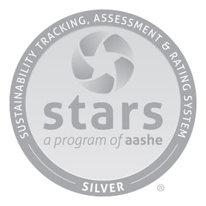 a logo for the sustainability tracking, assessment and rating system